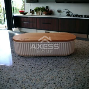 AXESSO Madame Coco Magou Ahşap Kapaklı Tekli Saklama Kabı 500 ml