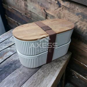 Axesso Magou 2'li Saklama Kabı 500ml-MadameCoco AXMAGOU