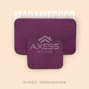 axesso madame coco 2'li Banyo Paspas Seti 50 x 80 cm